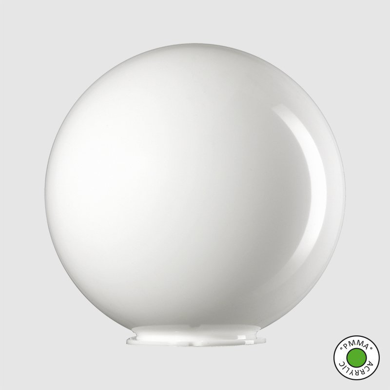 真球グローブ乳白写真